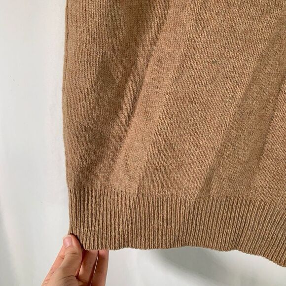 Lord Jeff Wool Vest Men's Large Brown Tight Knit Sleeveless Vneck - Picture 4 of 6